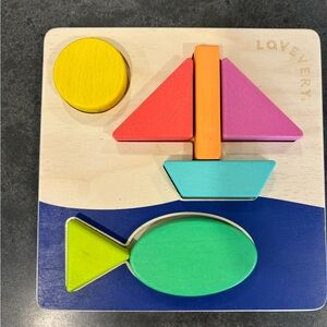 Double sided Lovevery wooden puzzle